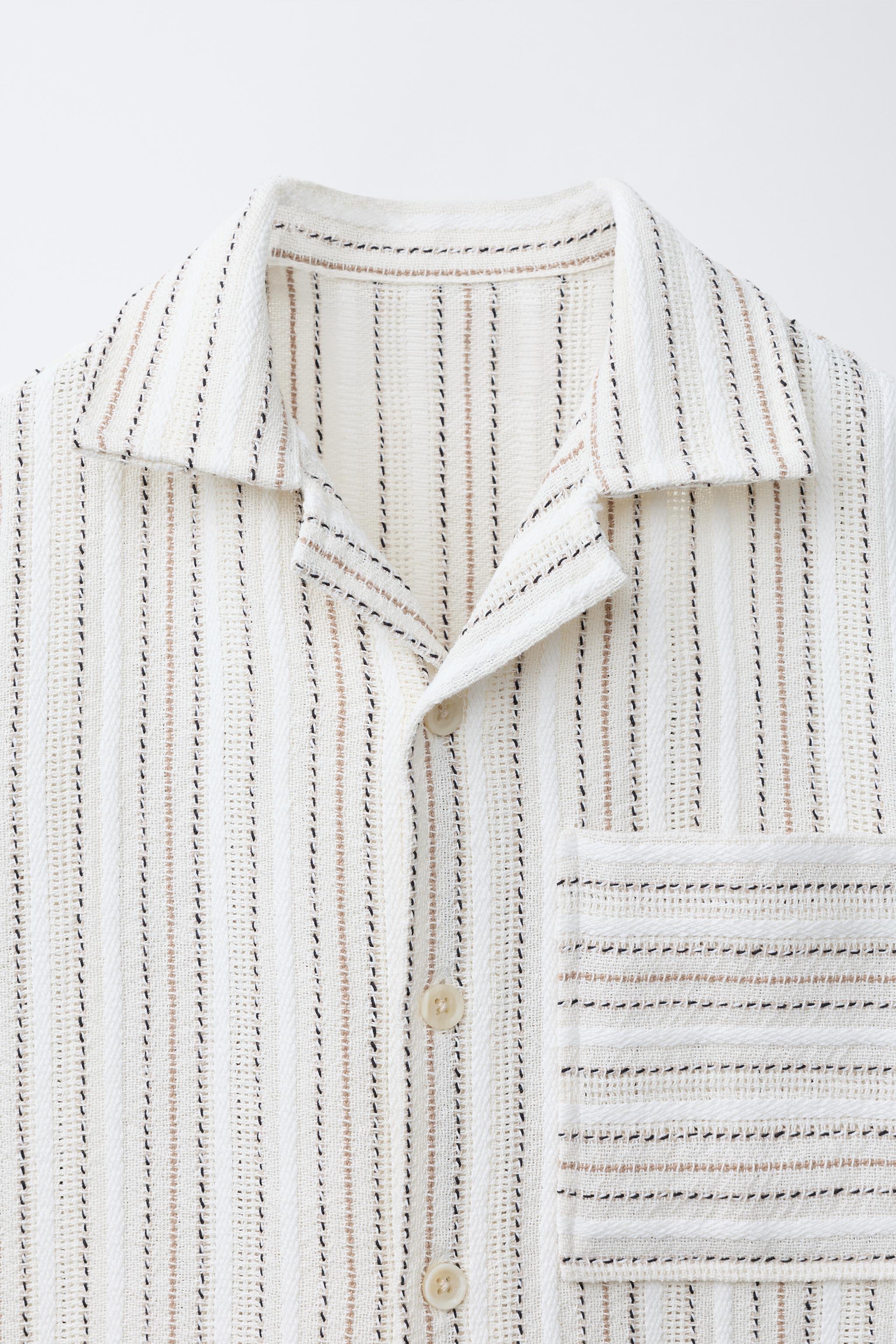 CHEMISE BOWLING IMPRIMÉ À RAYURES
